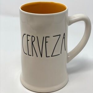 ***Donated***Rae Dunn Cerveza ceramic beer stein